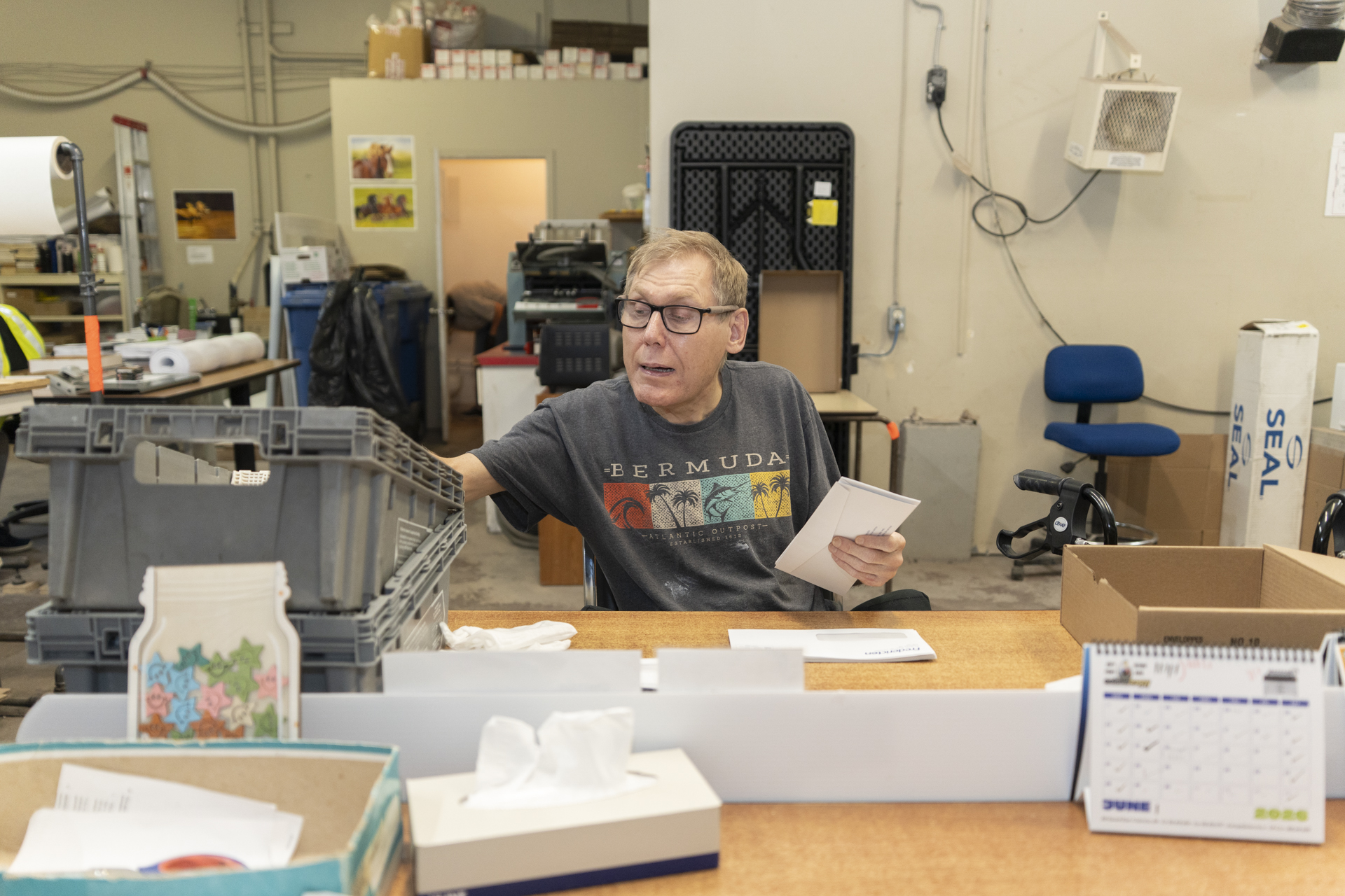 working at the MailBag